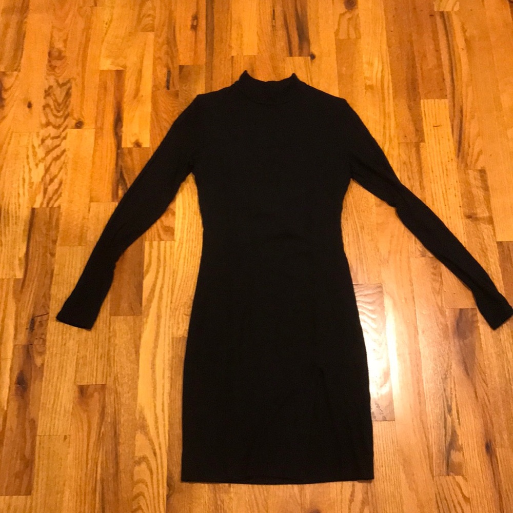 Naked Wardrobe Off the Slit Dress